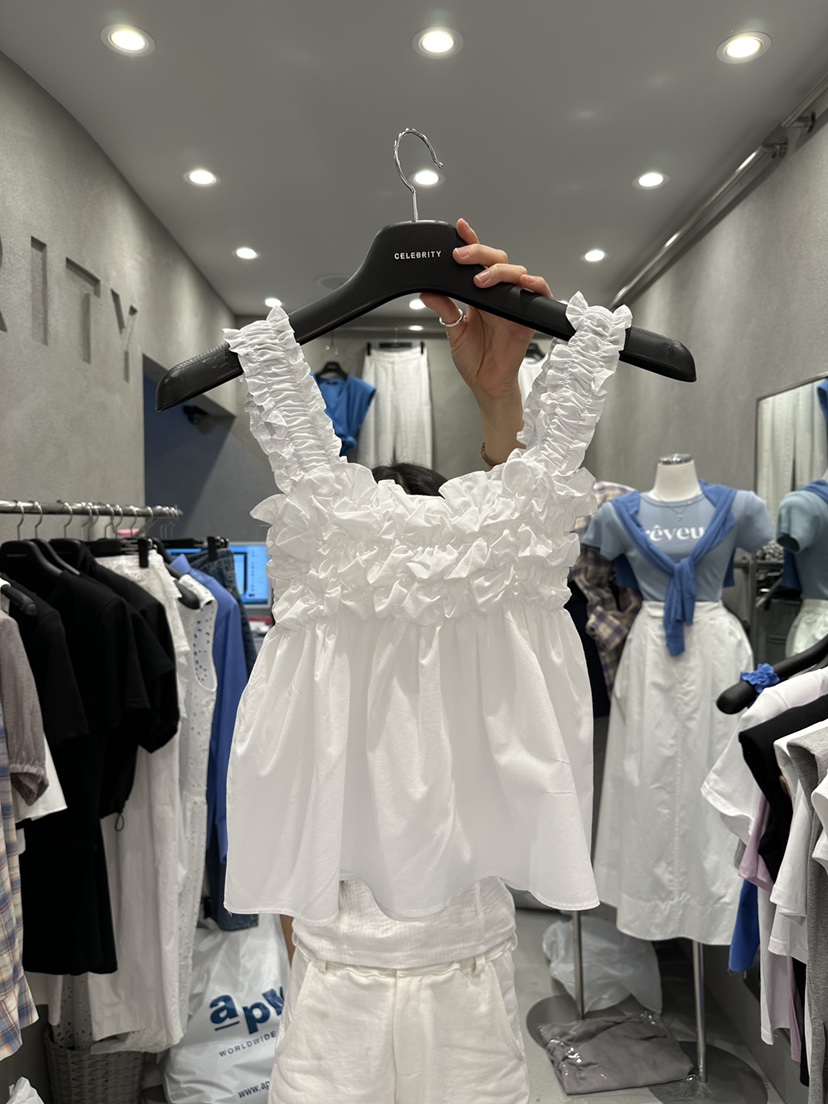 CELEBRITY-A直郵韓國代購㊣女裝新品熱賣時尚25春夏吊帶背心CELEBRITY-A吊帶/背心