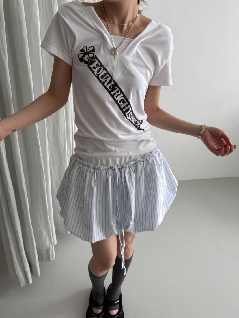 MINIMUZE韓國直郵㊣女裝新款休閑人氣25春夏推薦時尚T恤連帽衫MINIMUZET恤