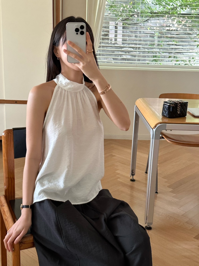 LE VASE韓國直郵㊣女裝新款25春夏人氣休閑時尚推薦吊帶背心LE VASE吊帶/背心