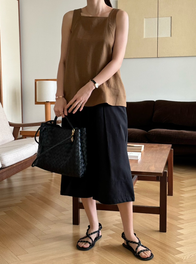 LE VASE韓國直郵㊣東大門實拍女裝新品時尚熱賣25春夏吊帶背心LE VASE吊帶/背心