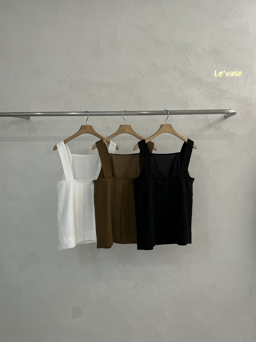 LE VASE韓國直郵㊣東大門實拍女裝新品時尚熱賣25春夏吊帶背心LE VASE吊帶/背心