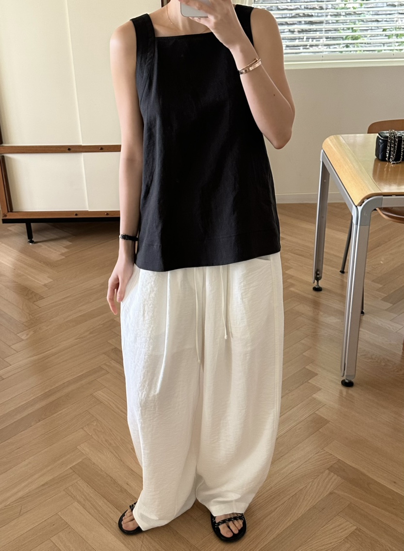LE VASE韓國直郵㊣東大門實拍女裝新品時尚熱賣25春夏吊帶背心LE VASE吊帶/背心圖色2