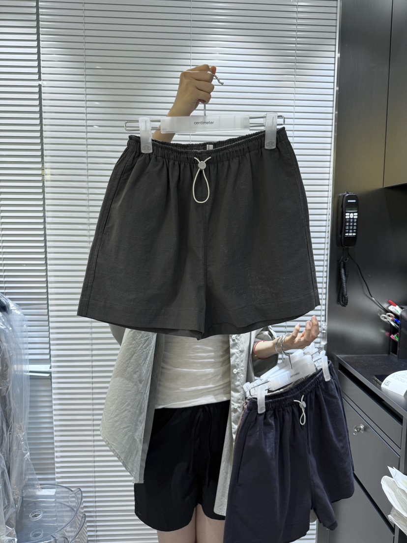 CM直郵韓國代購㊣女裝新品推薦熱賣休閑25春夏人氣短褲亞麻CM短褲圖色2