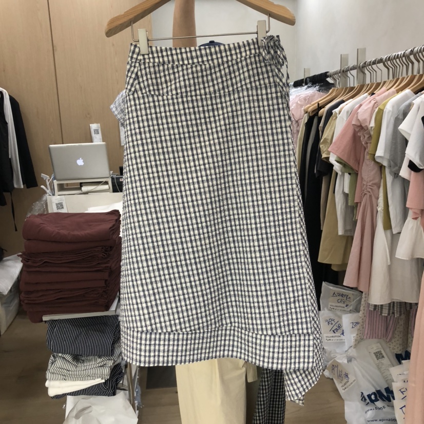 VILLABUTTON韓國直郵㊣女裝新款休閑25春夏時尚半身裙中短裙VILLABUTTON半身裙/中短裙