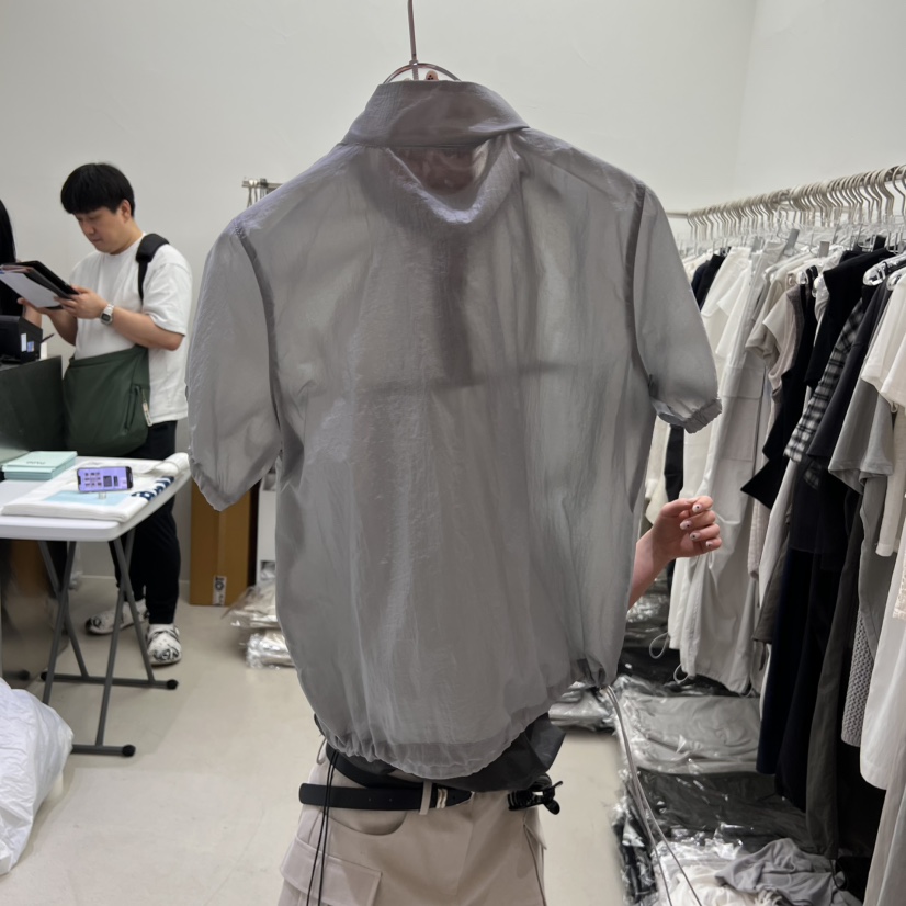 PADO直郵韓國代購㊣女裝新款推薦人氣25春夏休閑夾克尼龍褶皺PADO夾克