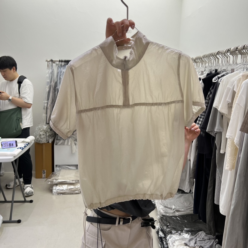 PADO直郵韓國代購㊣女裝新款推薦人氣25春夏休閑夾克尼龍褶皺PADO夾克圖色3