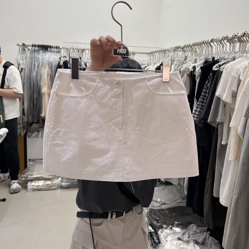 PADO直郵韓國代購㊣女裝新款推薦人氣時尚熱賣25春夏休閑短裙PADO短裙