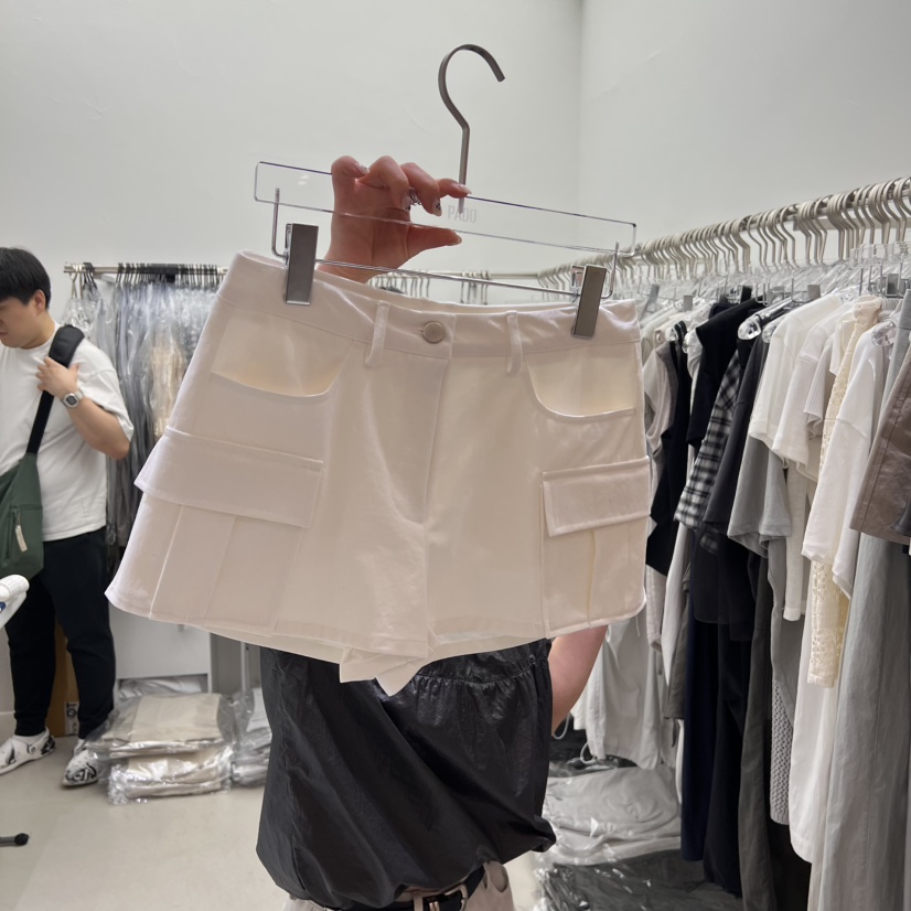 PADO直郵韓國代購㊣女裝新款熱賣人氣推薦25春夏短褲工裝棉質PADO短褲圖色2