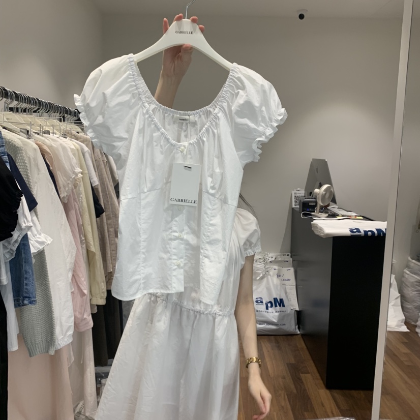 GABRIELLE韓國㊣直郵東大門代購女裝新款25春夏熱賣襯衫蕾絲衫GABRIELLE襯衫/蕾絲衫