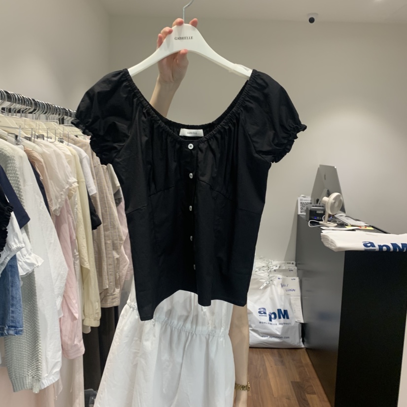 GABRIELLE韓國㊣直郵東大門代購女裝新款25春夏熱賣襯衫蕾絲衫GABRIELLE襯衫/蕾絲衫圖色2