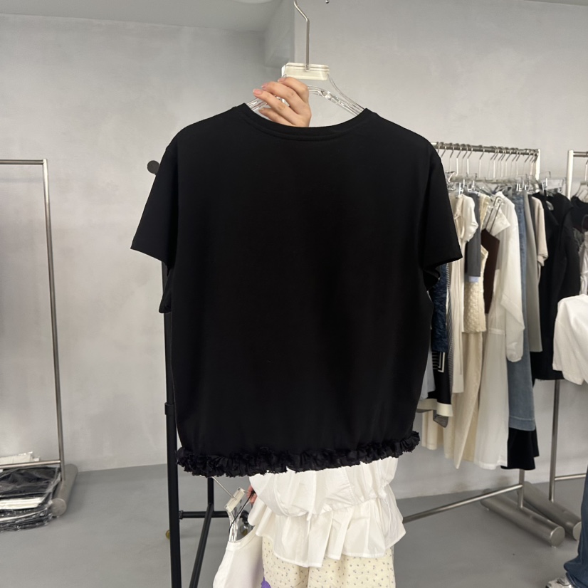 DOUBLE STANDARD/LE SMOKING/MAISONSTAFF韓國㊣直郵東大門代購女裝新品時尚T恤MAISONSTAFFT恤