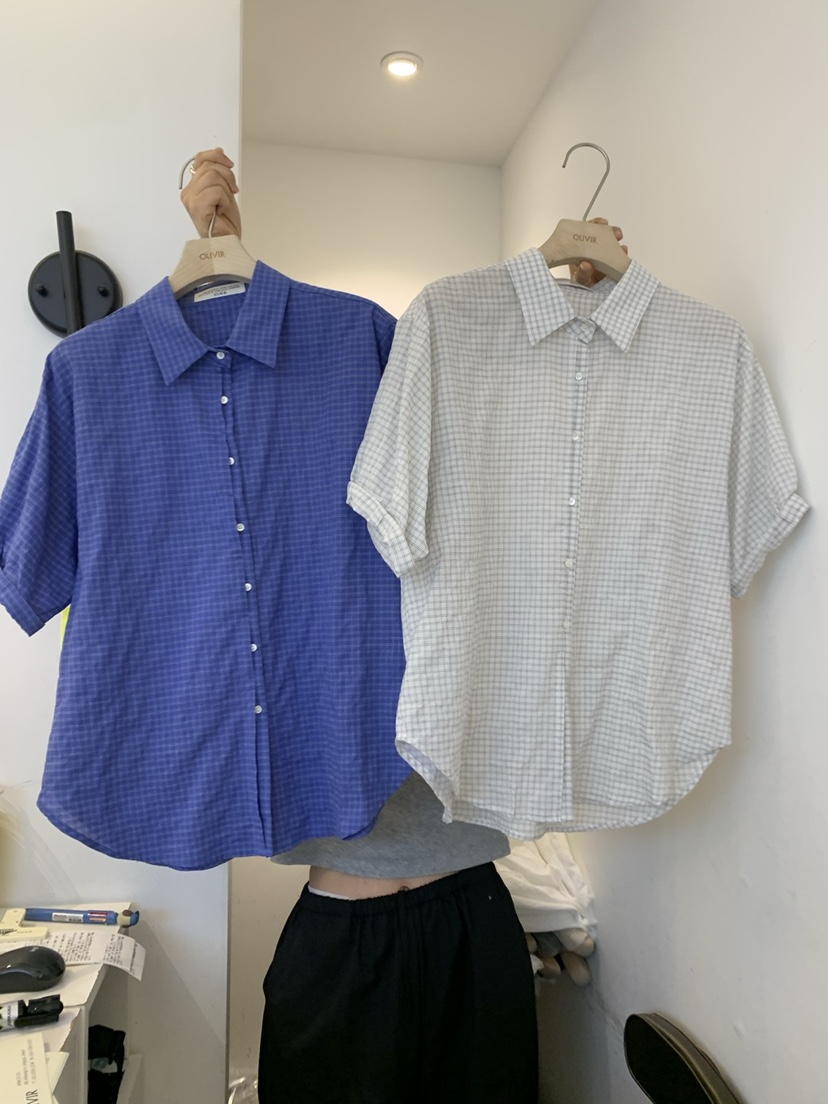 OUVIR韓國直郵㊣女裝新款休閑熱賣時尚人氣推薦25春夏襯衫蕾絲衫O.V.R/OUVIR襯衫/蕾絲衫