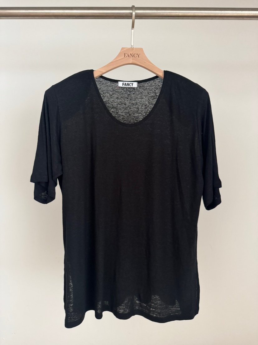 FANCY直郵韓國代購㊣女裝新品25春夏休閑人氣推薦熱賣時尚T恤FANCY/SomethingT恤圖色4