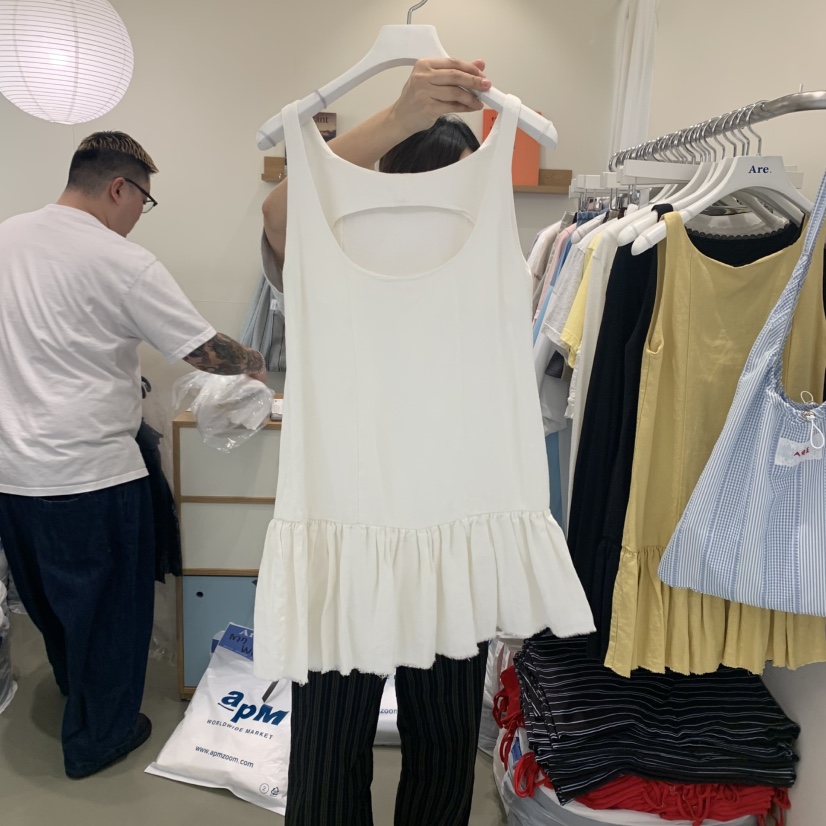ARE直郵韓國代購㊣女裝新品熱賣25春夏人氣推薦時尚休閑連衣裙ARE YOU/ARE連衣裙
