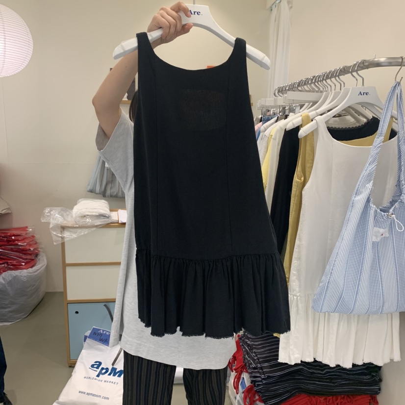 ARE直郵韓國代購㊣女裝新品熱賣25春夏人氣推薦時尚休閑連衣裙ARE YOU/ARE連衣裙圖色3