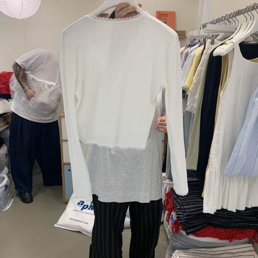ARE韓國直郵㊣女裝新品休閑推薦時尚25春夏熱賣人氣長袖T恤ARE YOU/ARE長袖T恤