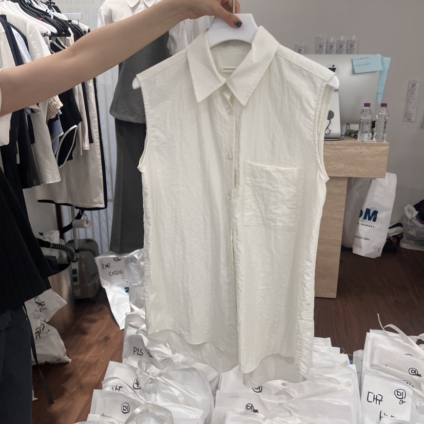 UNDERSTANDING直郵韓國代購㊣女裝新品休閑25春夏時尚人氣馬甲UNDERSTANDING馬甲圖色2