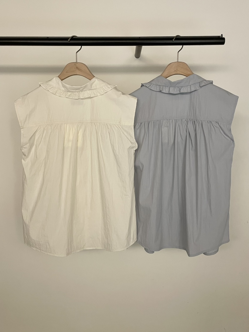 BOLD-A直郵韓國代購㊣女裝新品熱賣人氣推薦25春夏馬甲荷葉邊RE BOLD馬甲