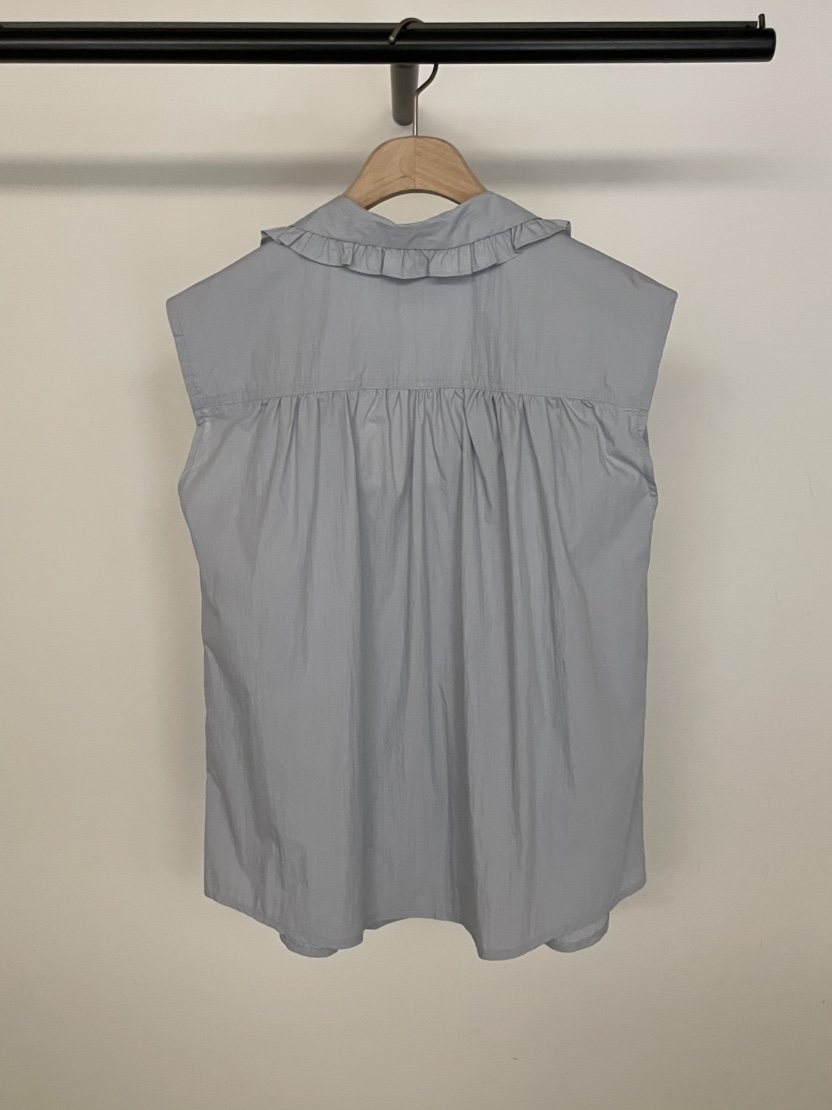 BOLD-A直郵韓國代購㊣女裝新品熱賣人氣推薦25春夏馬甲荷葉邊RE BOLD馬甲