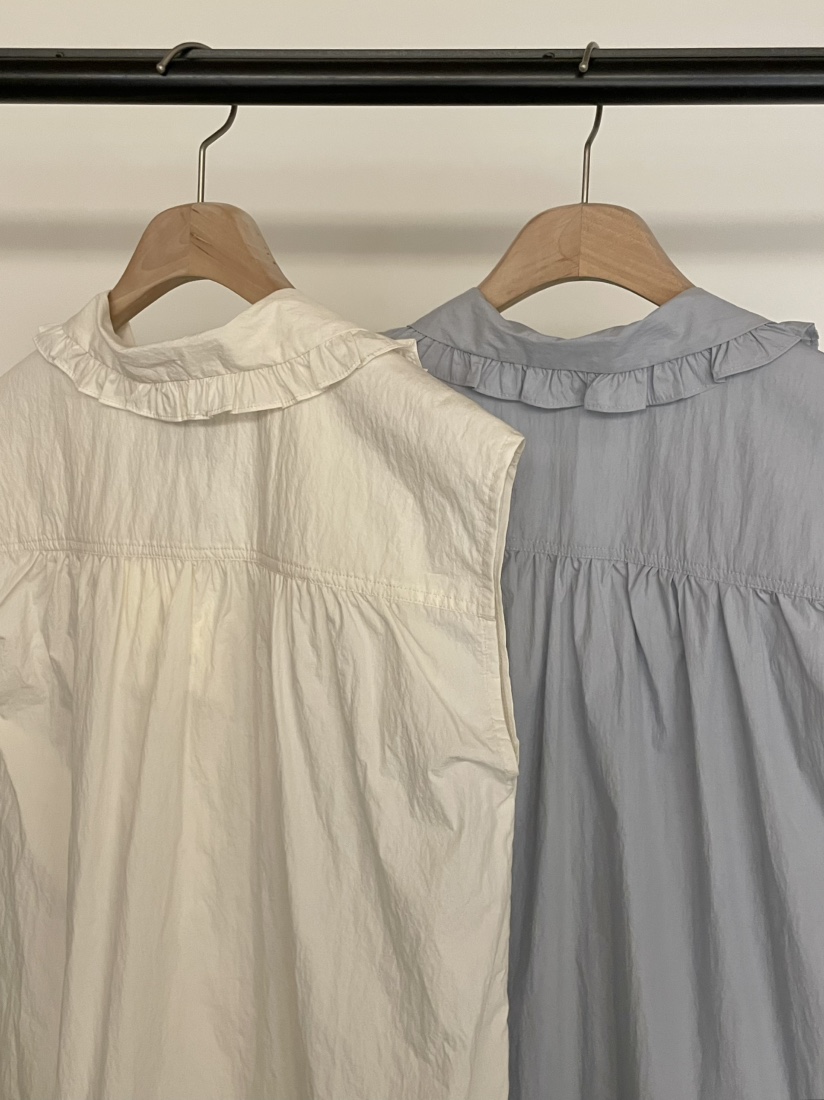 BOLD-A直郵韓國代購㊣女裝新品熱賣人氣推薦25春夏馬甲荷葉邊RE BOLD馬甲