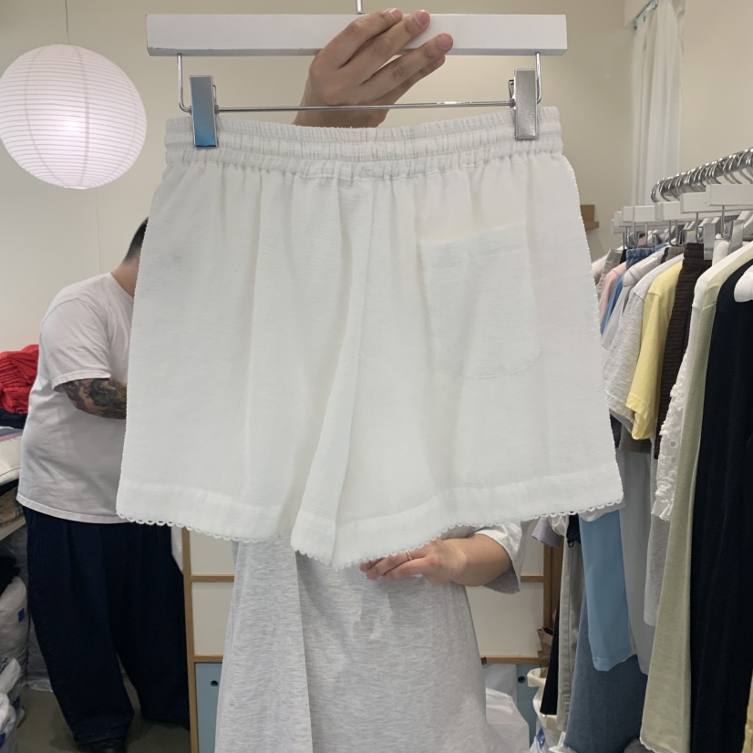 ARE直郵韓國代購㊣女裝新款時尚休閑人氣推薦25春夏短褲綁帶ARE YOU/ARE短褲