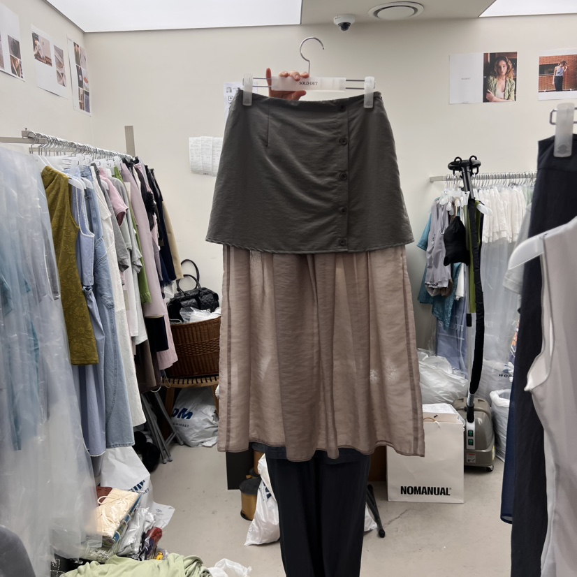 SOLD OUT韓國直郵㊣女裝新品時尚推薦25春夏人氣半身裙中短裙SOLD OUT半身裙/中短裙圖色2