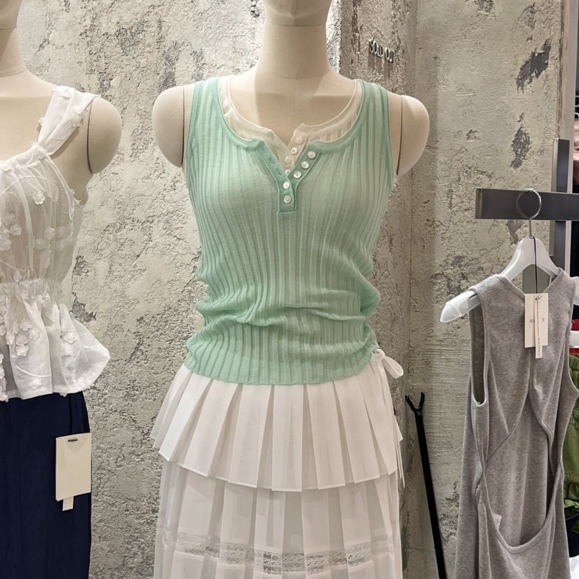 SOLD OUT韓國直郵㊣東大門實拍女裝新款時尚休閑熱賣吊帶背心SOLD OUT吊帶/背心圖色5