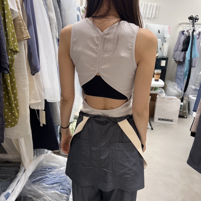 SOLD OUT韓國㊣直郵東大門代購女裝新款休閑熱賣25春夏吊帶背心SOLD OUT吊帶/背心