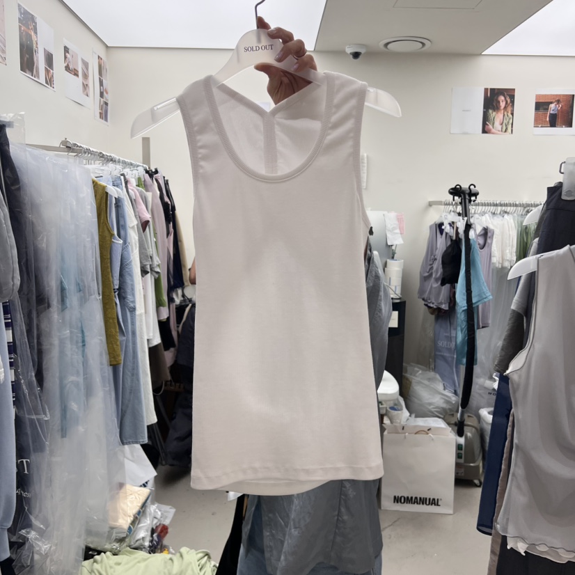 SOLD OUT韓國㊣直郵東大門代購女裝新款休閑熱賣25春夏吊帶背心SOLD OUT吊帶/背心圖色3