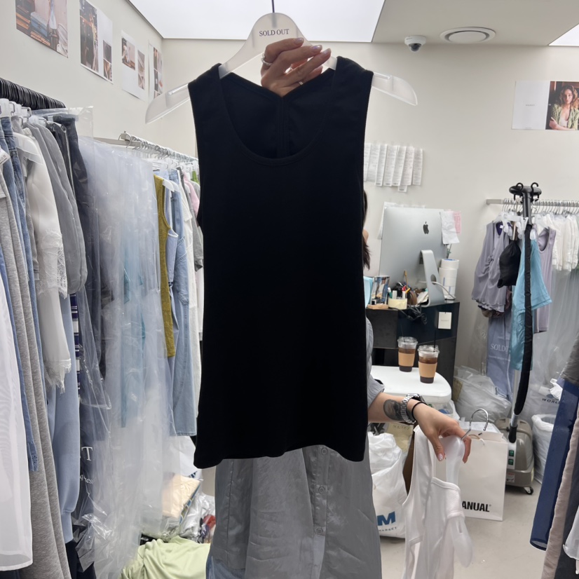 SOLD OUT韓國㊣直郵東大門代購女裝新款休閑熱賣25春夏吊帶背心SOLD OUT吊帶/背心圖色4