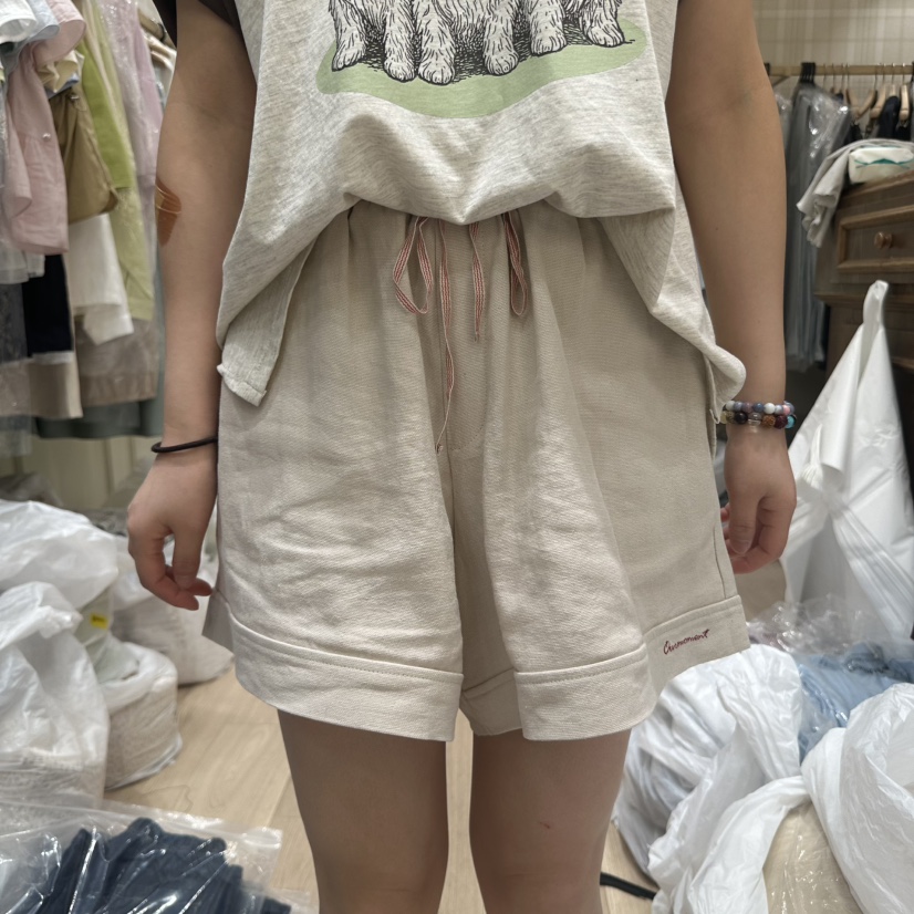 OURMOMENT直郵韓國代購㊣女裝新品時尚熱賣25春夏人氣休閑短褲OURMOMENT短褲