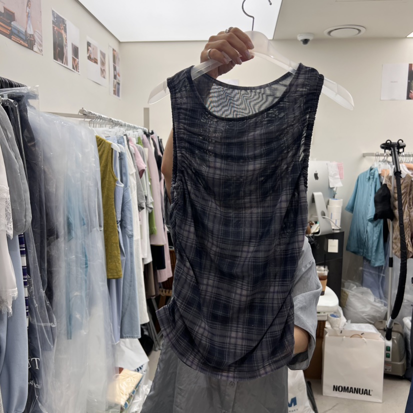 SOLD OUT韓國直郵㊣女裝新款人氣25春夏休閑時尚推薦吊帶背心SOLD OUT吊帶/背心