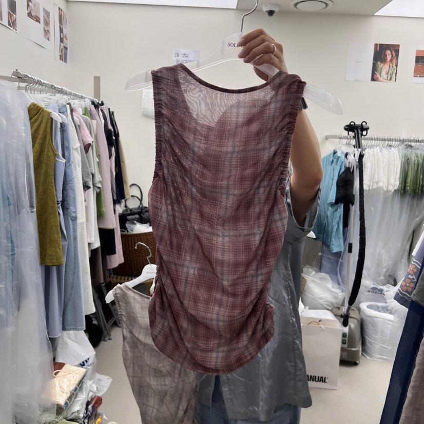 SOLD OUT韓國直郵㊣女裝新款人氣25春夏休閑時尚推薦吊帶背心SOLD OUT吊帶/背心圖色2