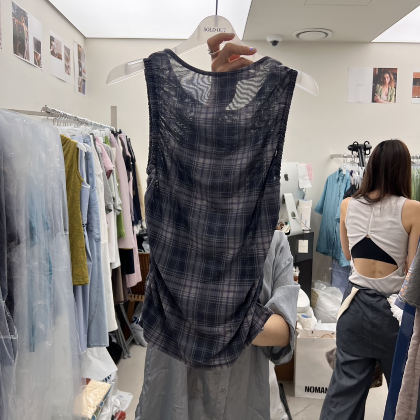 SOLD OUT韓國直郵㊣女裝新款人氣25春夏休閑時尚推薦吊帶背心SOLD OUT吊帶/背心圖色4