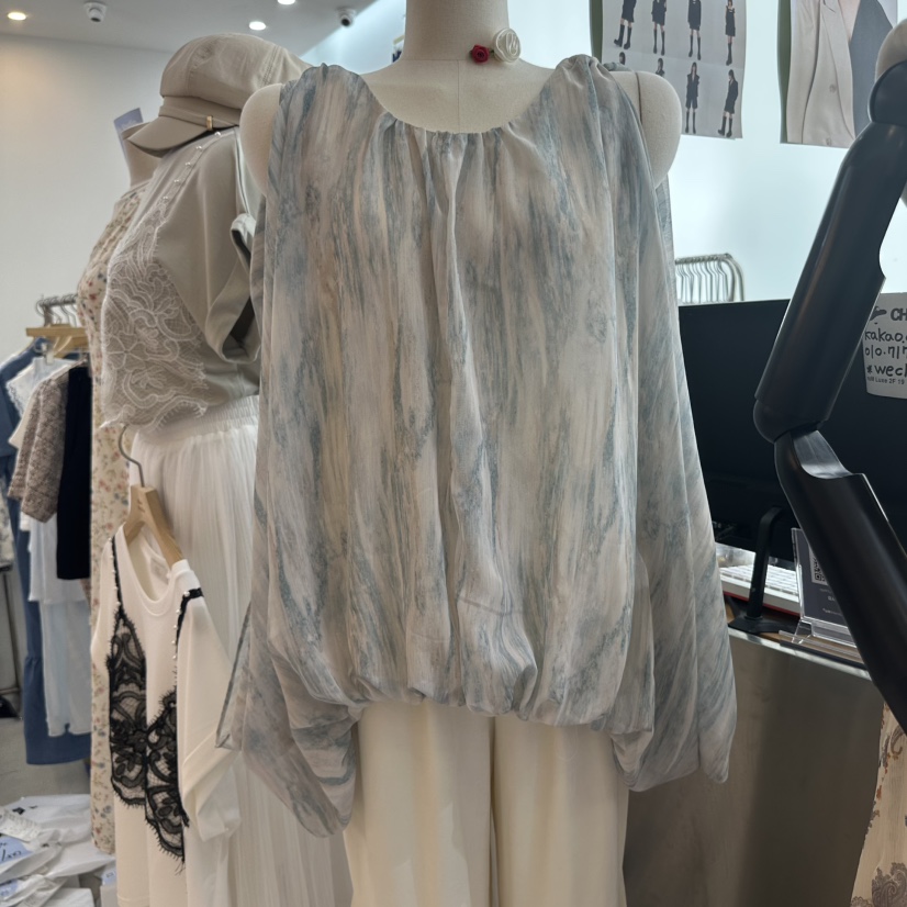 CHEAP-CHIC韓國直郵㊣女裝新款熱賣人氣休閑25春夏襯衫蕾絲衫CHEAP-CHIC/CHARLES THE SECOND襯衫/蕾絲衫