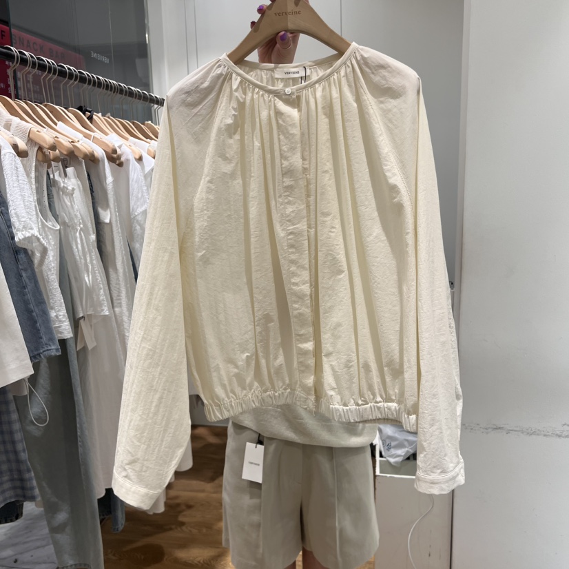 VERVEINE直郵韓國代購㊣女裝新款熱賣人氣時尚休閑夾克圓領VERVEINE夾克圖色2