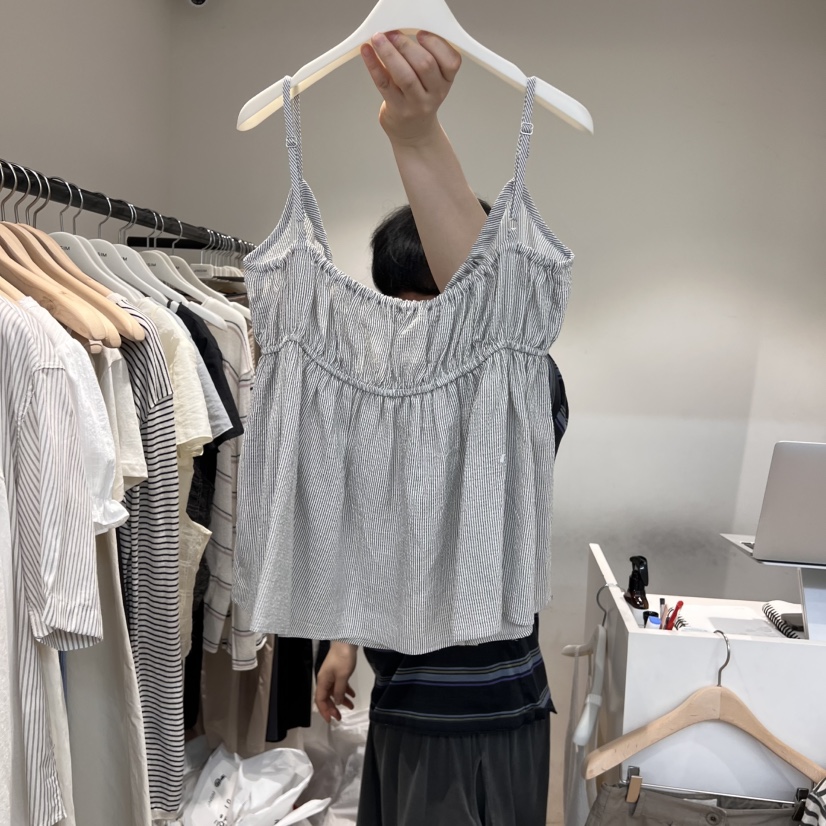 JINSIM直郵韓國代購㊣女裝新品人氣熱賣25春夏休閑吊帶背心JINSIM吊帶/背心
