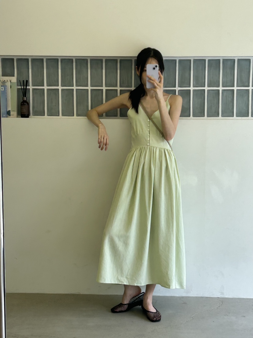 ME MO韓國代購女裝新款25春夏時尚休閑人氣推薦熱賣連衣裙ME MO連衣裙圖色3