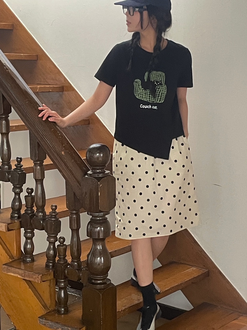 ONDO-P東大門代購女裝新品時尚職業休閑半身裙中短裙棉質長款ONDO-P半身裙/中短裙