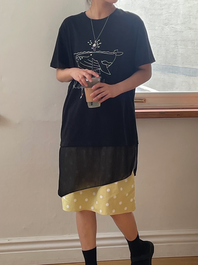 ONDO-P東大門代購女裝新品時尚職業休閑半身裙中短裙棉質長款ONDO-P半身裙/中短裙