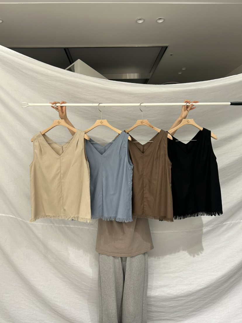 ME MO東大門直郵女士新款休閑25春夏熱賣吊帶背心不含腰帶ME MO吊帶/背心