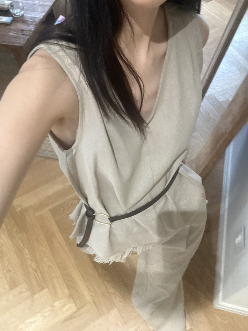 ME MO東大門直郵女士新款休閑25春夏熱賣吊帶背心不含腰帶ME MO吊帶/背心