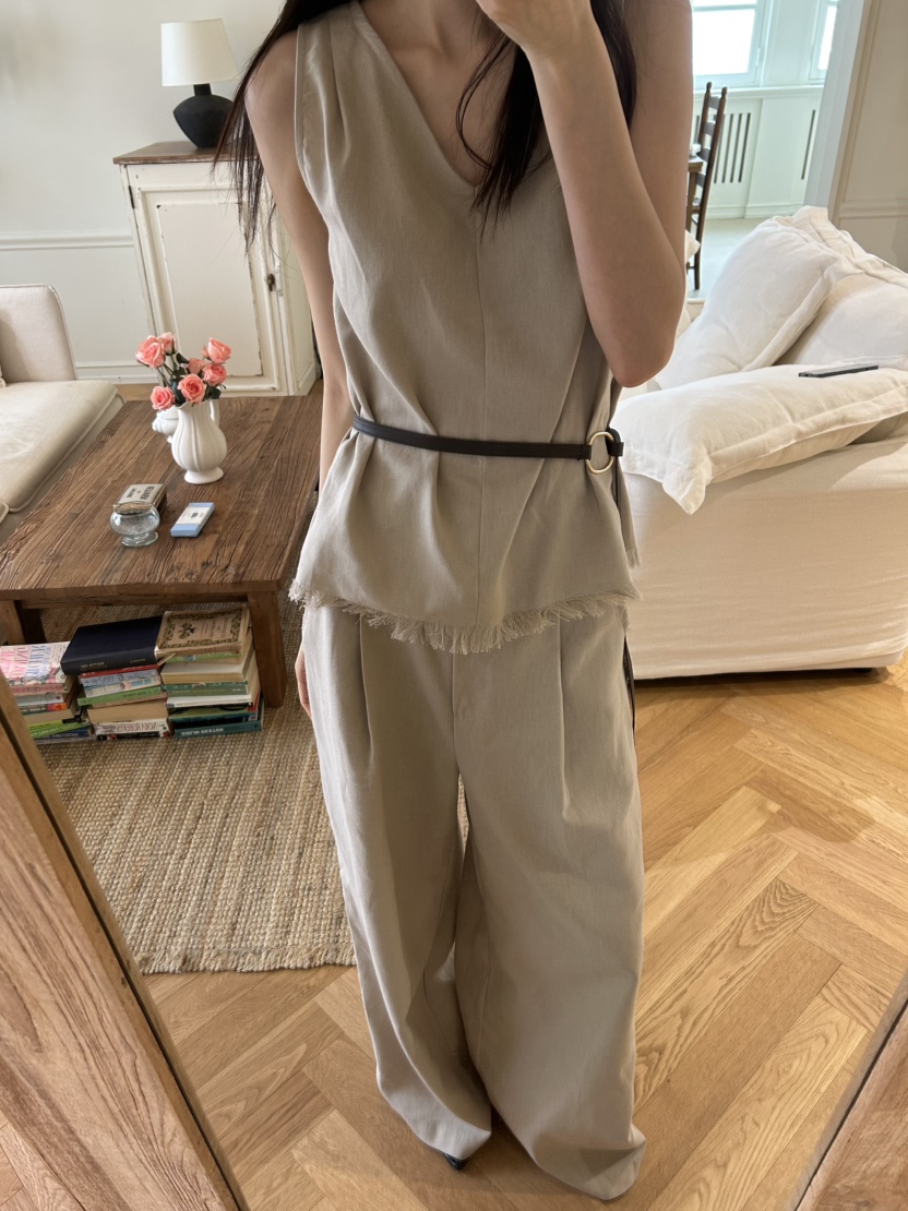 ME MO東大門直郵女士新款休閑25春夏熱賣吊帶背心不含腰帶ME MO吊帶/背心