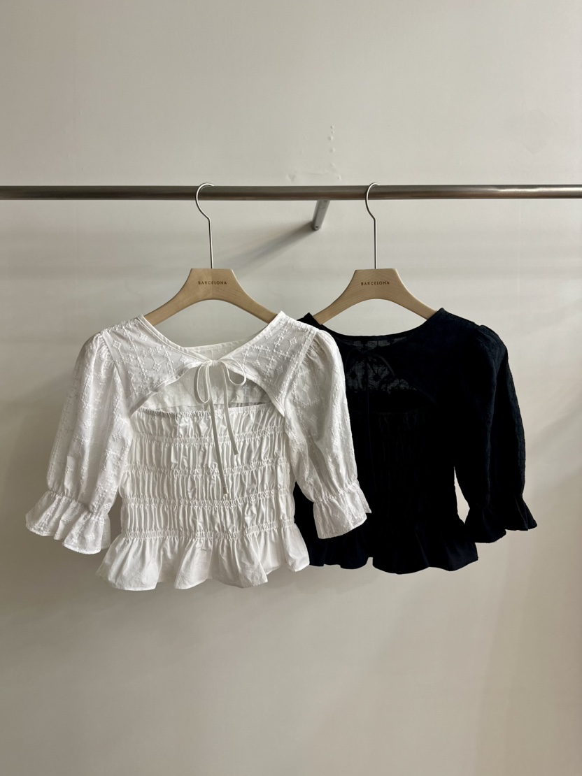 BARCELONA東大門代購女裝新品真品人氣時尚25春夏襯衫蕾絲衫BARCE LONA襯衫/蕾絲衫