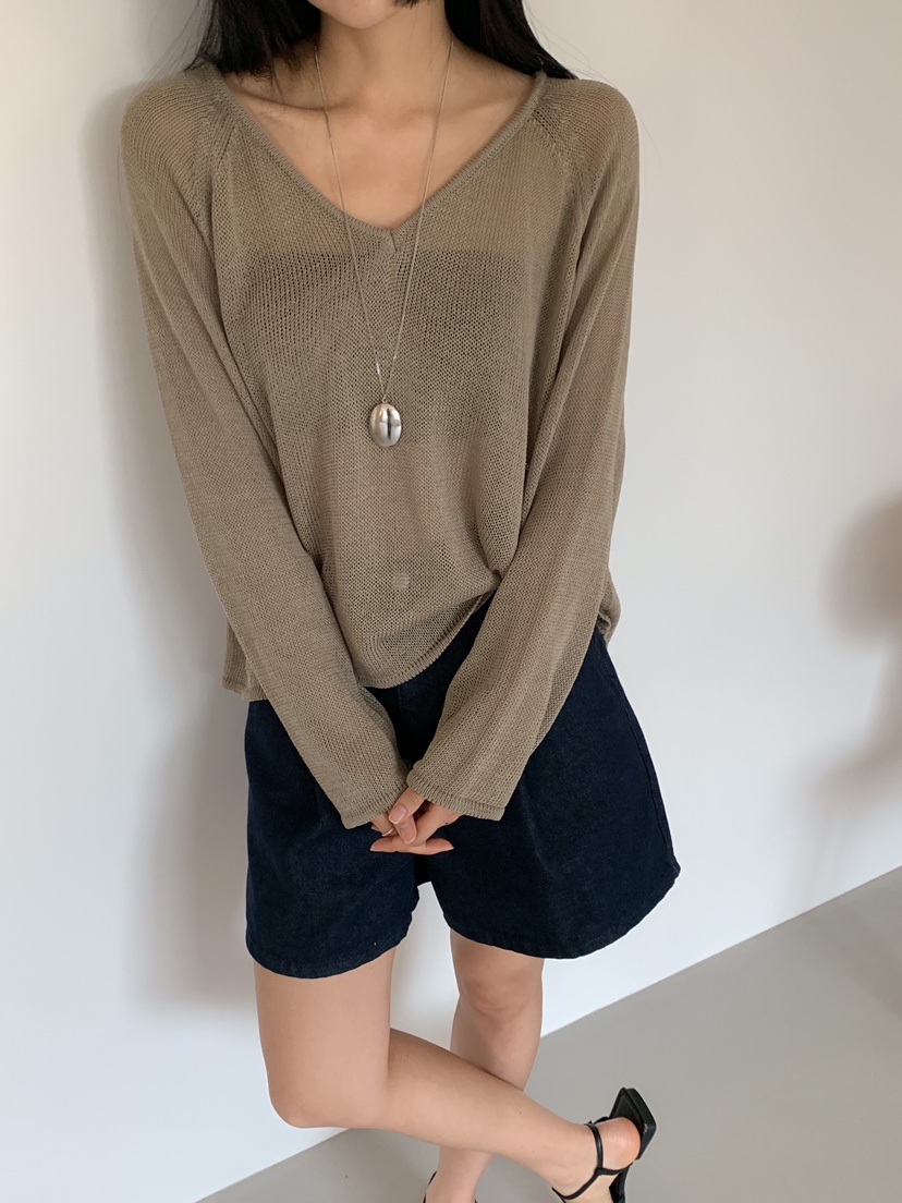 GOYOU東大門代購女士新款真品時尚休閑職業針織衫不含內搭V領de goyou針織衫