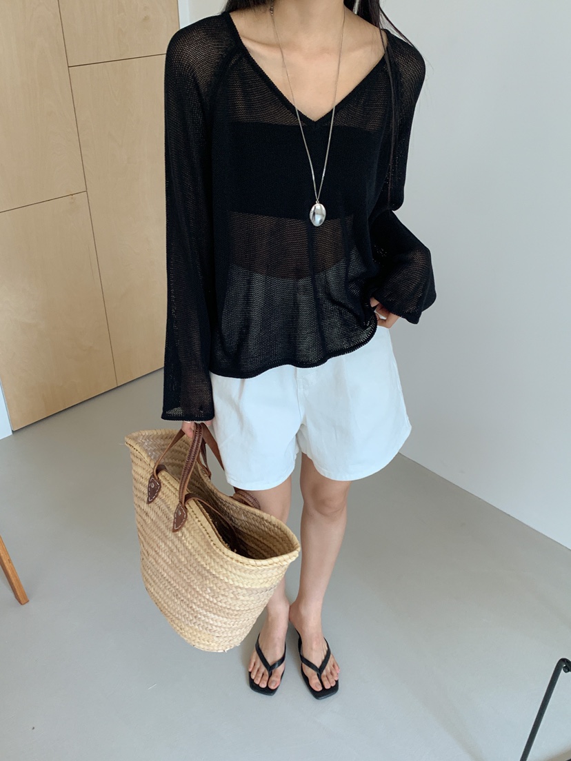 GOYOU東大門代購女士新款真品時尚休閑職業針織衫不含內搭V領de goyou針織衫