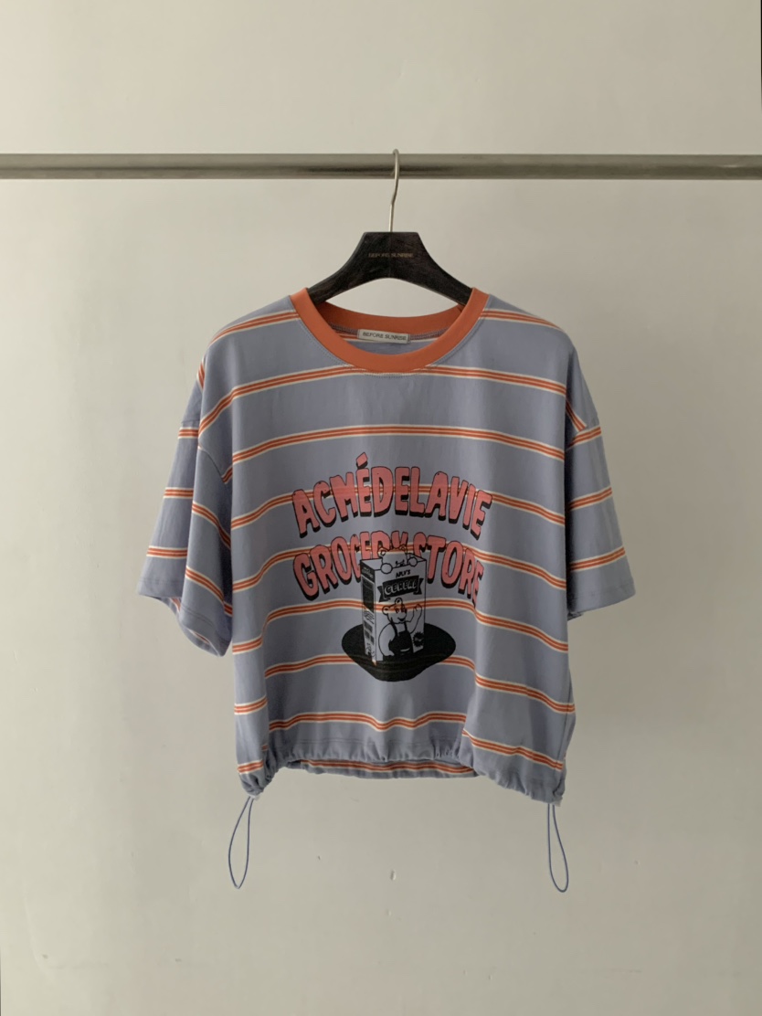 BEFORE SUNRISE東大門代購女裝新款真品人氣熱賣25春夏T恤BEFORE SUNRISET恤圖色2