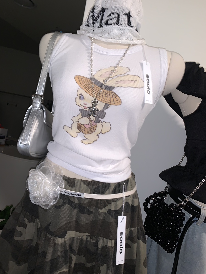 SEOLO韓國直郵女士新品25春夏推薦人氣熱賣休閑職業吊帶背心Seolo seoul吊帶/背心