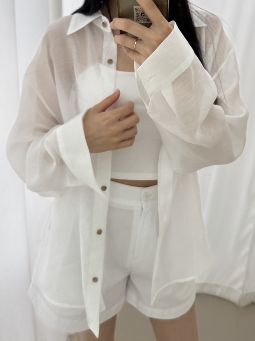 NOCTURNAL VIBE東大門直郵女士新款真品時尚熱賣人氣短褲亞麻NOCTURNAL VIBE短褲