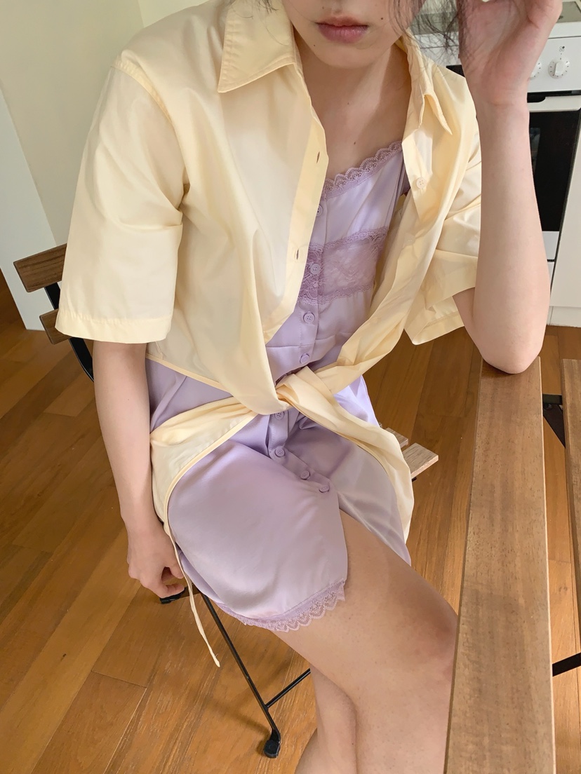JKICHI韓國直郵女士新品25春夏休閑推薦襯衫蕾絲衫不含內搭JKICHI襯衫/蕾絲衫
